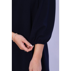 Платье женское 1811/3 креп (последний размер) синий 50,54,60 Платье женское 1811/3 креп (последний размер) синий 50,54,60