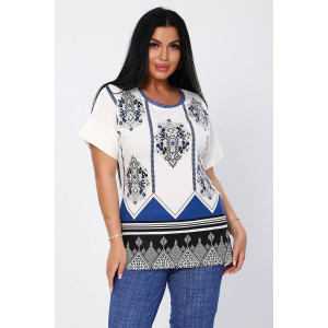 Костюм двойка женский №65015 кулирка (последний размер) джинс 46