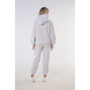 Костюм двойка женский КСЖТ футер 3-х нитка с начесом (последний размер) светло-серый 48-50