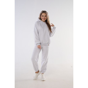 Костюм двойка женский КСЖТ футер 3-х нитка с начесом (последний размер) светло-серый 48-50