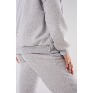 Костюм двойка женский КСЖТ футер 3-х нитка с начесом (последний размер) светло-серый 48-50