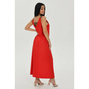 Сарафан женский "Барбара" кашкорсе лапша (последний размер) красный 58-60