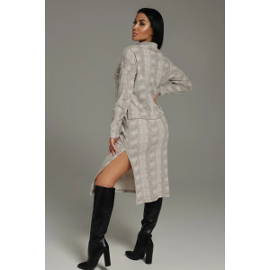 Костюм двойка женский "Кортни" кашкорсе (последний размер) мокко 50