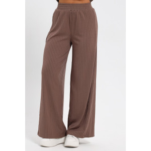 Костюм двойка женский №26009К лапша (последний размер) темно-коричневый 56