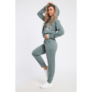 Костюм двойка женский №65080 футер 2-х нитка (последний размер) ментол 62