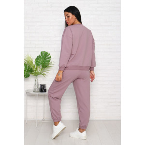 Костюм двойка женский "Старт" трикотаж (последний размер) розовый 58