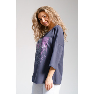 Футболка женская 897 кулирка (последний размер) серый 48