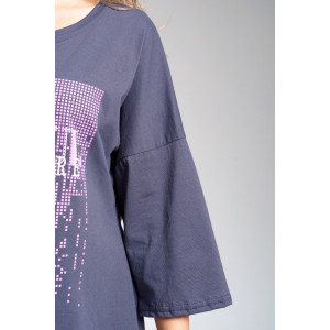 Футболка женская 897 кулирка (последний размер) серый 48