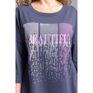 Футболка женская 897 кулирка (последний размер) серый 48