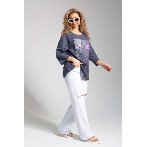 Футболка женская 897 кулирка (последний размер) серый 48