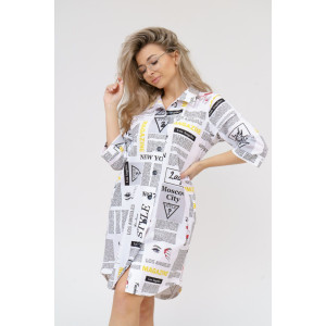 Халат женский 433 кулирка (последний размер) газета 54