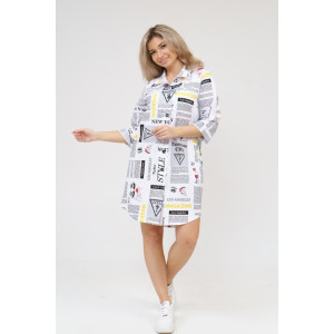 Халат женский 433 кулирка (последний размер) газета 54