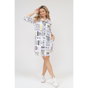 Халат женский 433 кулирка (последний размер) газета 54