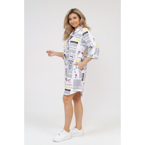 Халат женский 433 кулирка (последний размер) газета 54