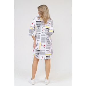 Халат женский 433 кулирка (последний размер) газета 54