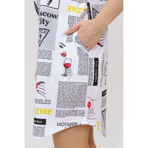 Халат женский 433 кулирка (последний размер) газета 54