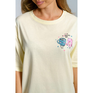 Пижама женская 961 кулирка (последний размер) желтый 48,56