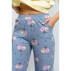 Пижама женская 961 кулирка (последний размер) желтый 48,56