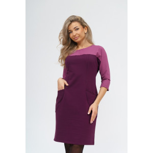 Платье женское 790 футер с лайкрой (последний размер) винный 46,50,58 Платье женское 790 футер с лайкрой (последний размер) винный 46,50,58