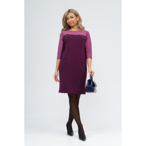 Платье женское 790 футер с лайкрой (последний размер) винный 46,50,58 Платье женское 790 футер с лайкрой (последний размер) винный 46,50,58