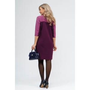 Платье женское 790 футер с лайкрой (последний размер) винный 46,50,58 Платье женское 790 футер с лайкрой (последний размер) винный 46,50,58