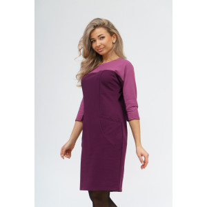 Платье женское 790 футер с лайкрой (последний размер) винный 46,50,58 Платье женское 790 футер с лайкрой (последний размер) винный 46,50,58