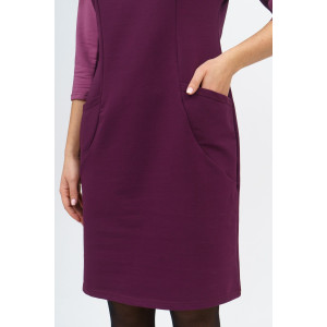 Платье женское 790 футер с лайкрой (последний размер) винный 46,50,58 Платье женское 790 футер с лайкрой (последний размер) винный 46,50,58