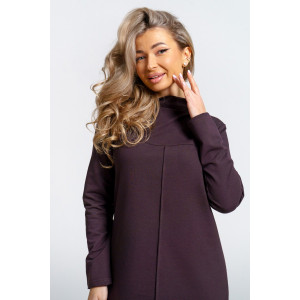 Платье женское 854 футер 2-х нитка с лайкрой (последний размер) шоколад 52 Платье женское 854 футер 2-х нитка с лайкрой (последний размер) шоколад 52