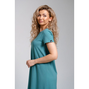 Платье женское 968 кулирка с лайкрой пенье (последний размер) арктика 52,54