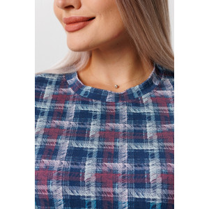 Платье женское П188 футер с лайкрой (последний размер) синий 60