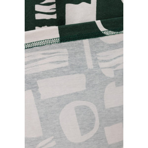 Платье женское П192 кулирка набивная (последний размер) темно-зеленый 52,56