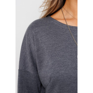 Платье женское П198 евроангора (последний размер) серый 52