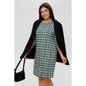 Платье женское П200 футер 2-х нитка петля пенье (последний размер) зеленый 56