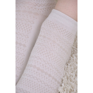 Носки женские "Мережка" бежевый - упаковка 2 пары