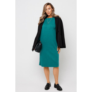 Платье женское П198 евроангора (последний размер) зеленый 52,54,56 Платье женское П198 евроангора (последний размер) зеленый 52,54,56