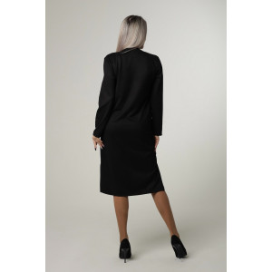 Платье женское П172 твил (последний размер) черный 52,54 Платье женское П172 твил (последний размер) черный 52,54