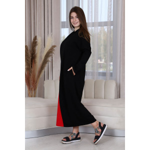 Платье женское П160 футер с лайкрой (последний размер) красный 46,50