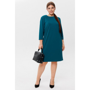 Платье женское П187 нейлон (последний размер) петроль 48,52