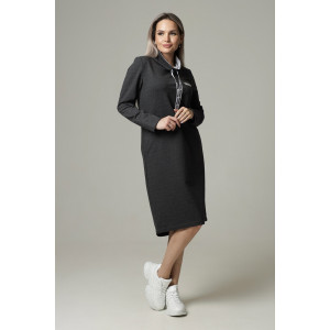 Платье женское П120 футер с лайкрой (последний размер) антрацит 56