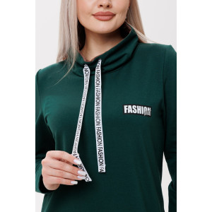 Платье женское П120/1 футер с лайкрой (последний размер) зеленый 52,54