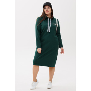 Платье женское П120/1 футер с лайкрой (последний размер) зеленый 52,54