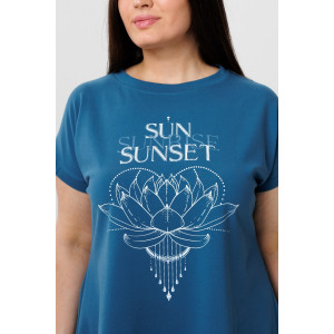 Костюм двойка женский К236 кулирка с лайкрой (последний размер) индиго 58 Костюм двойка женский К236 кулирка с лайкрой (последний размер) индиго 58