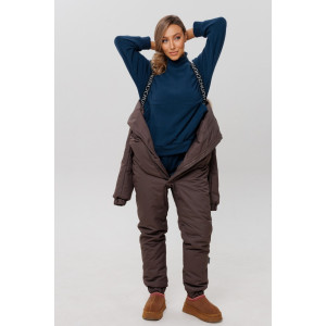 Костюм двойка женский К247 флис (последний размер) темно-синий 62 Костюм двойка женский К247 флис (последний размер) темно-синий 62