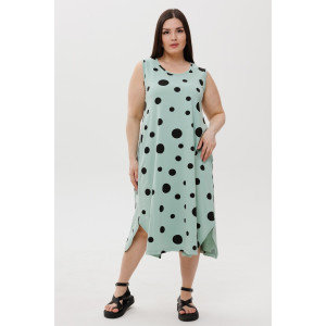 Сарафан женский СА103 кулирка (последний размер) оливка 58 Сарафан женский СА103 кулирка (последний размер) оливка 58