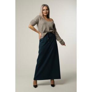 Юбка женская Ю11 (100 см) футер с лайкрой (последний размер) темный петроль 48 Юбка женская Ю11 (100 см) футер с лайкрой (последний размер) темный петроль 48