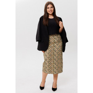 Юбка женская Ю17 (74 см) футер с лайкрой (последний размер) зеленый 52 Юбка женская Ю17 (74 см) футер с лайкрой (последний размер) зеленый 52