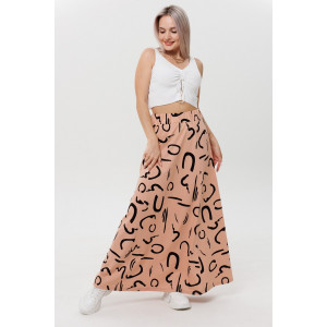 Юбка женская Ю15 (рост 164 см) кулирка (последний размер) персиковый 50