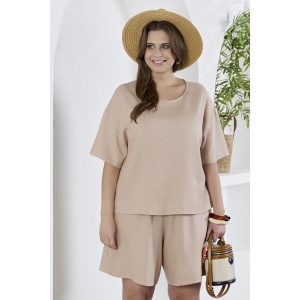 Блузка женская "Камео-4" плательная ткань (р-ры: 48-58) бежевый