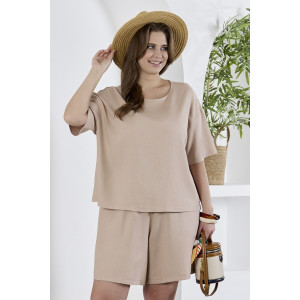 Блузка женская "Камео-4" плательная ткань (р-ры: 48-58) бежевый