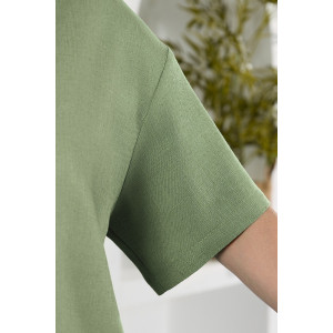 Блузка женская "Камео-4" плательная ткань (р-ры: 48-58) хаки